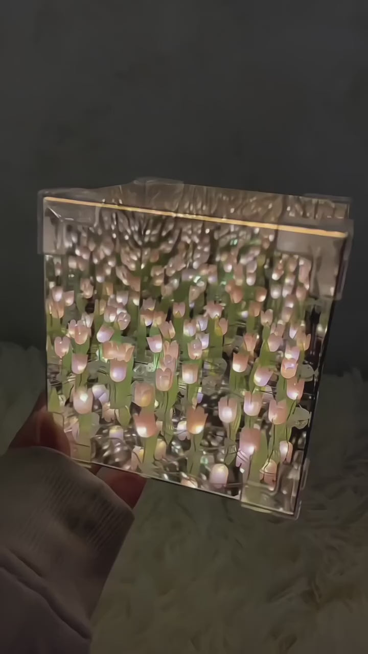 Enchanted Blossom LED Light Cube